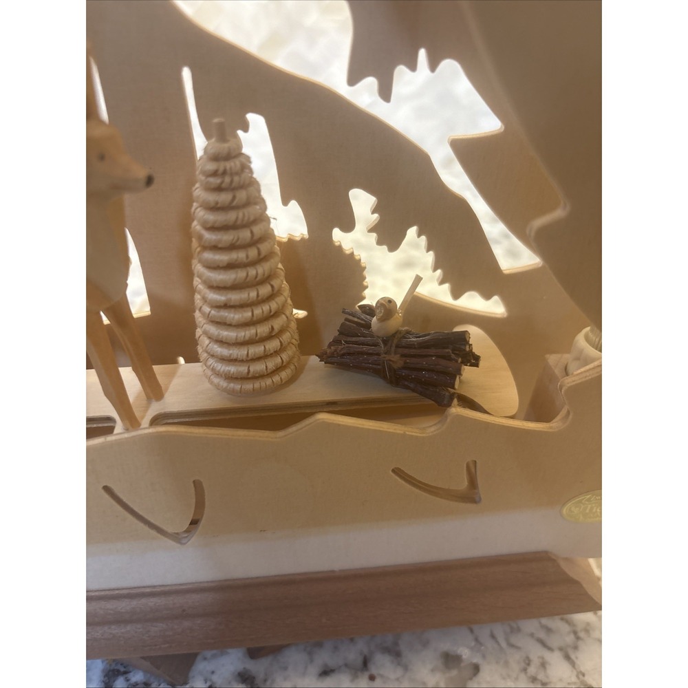 Erzgebirgische 3-D Candle Christmas Tree Forest Deer Owl Limited 202/451 Santa - Picture 12 of 16